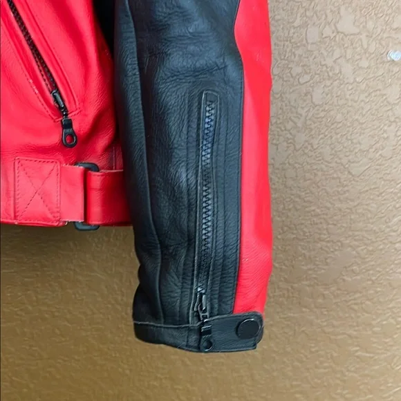 Red and Black Bomber Jacket with Racing Design with the pants - Picture 7 of 12